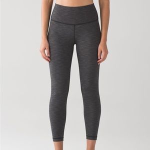 Lululemon High Times Pant 25” Heathered Black Size 0